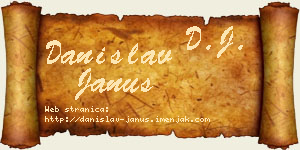 Danislav Janus vizit kartica